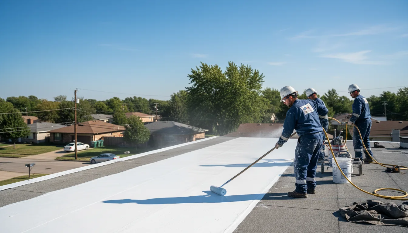 Commercial roof coating in Coushatta, LA near me